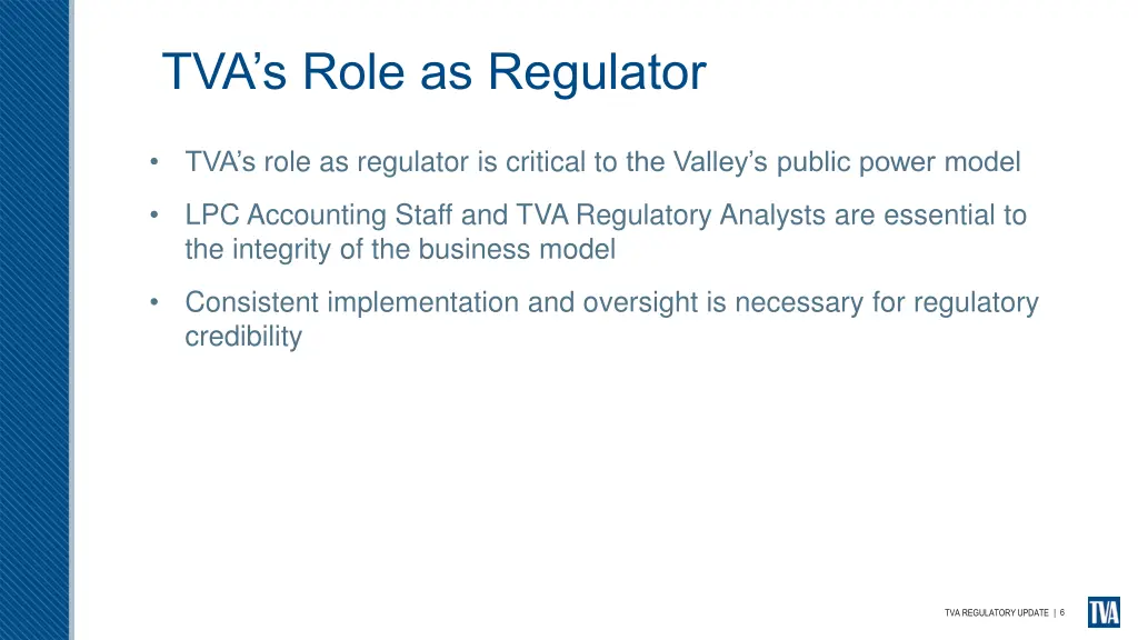tva s role as regulator 3