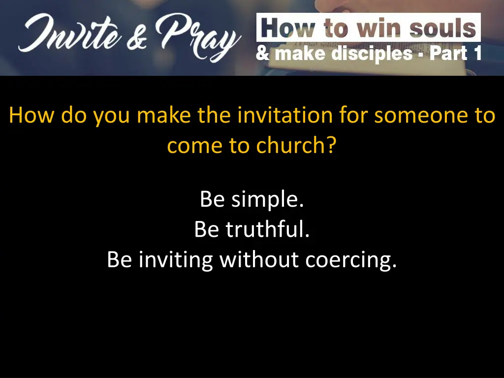 how do you make the invitation for someone