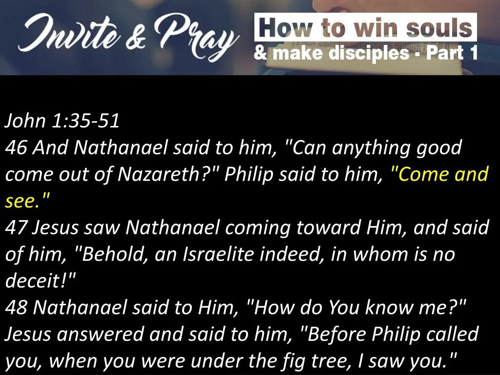 john 1 35 51 46 and nathanael said