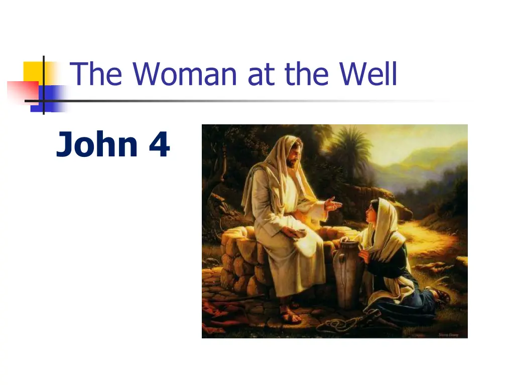 the woman at the well