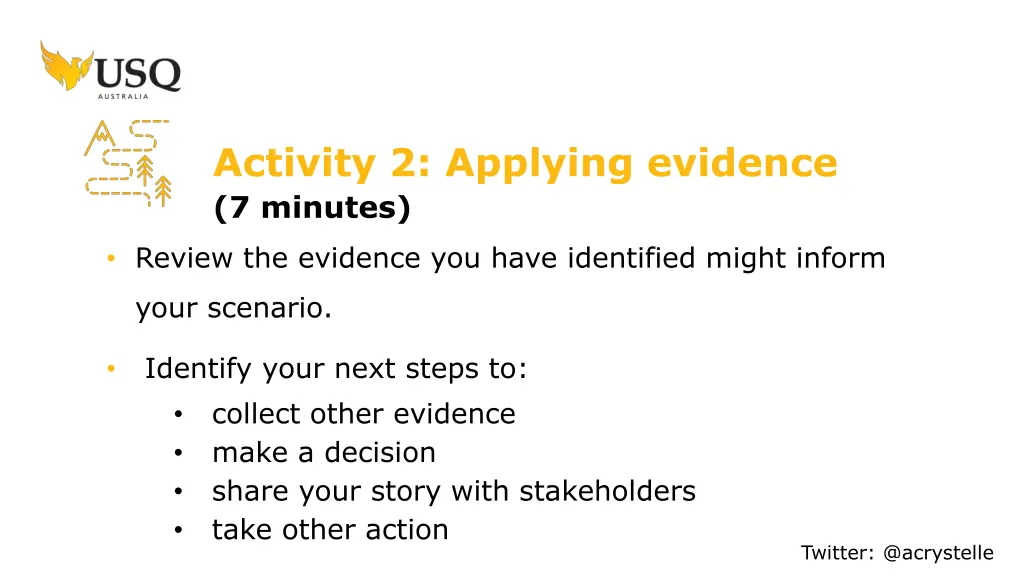 activity 2 applying evidence 7 minutes
