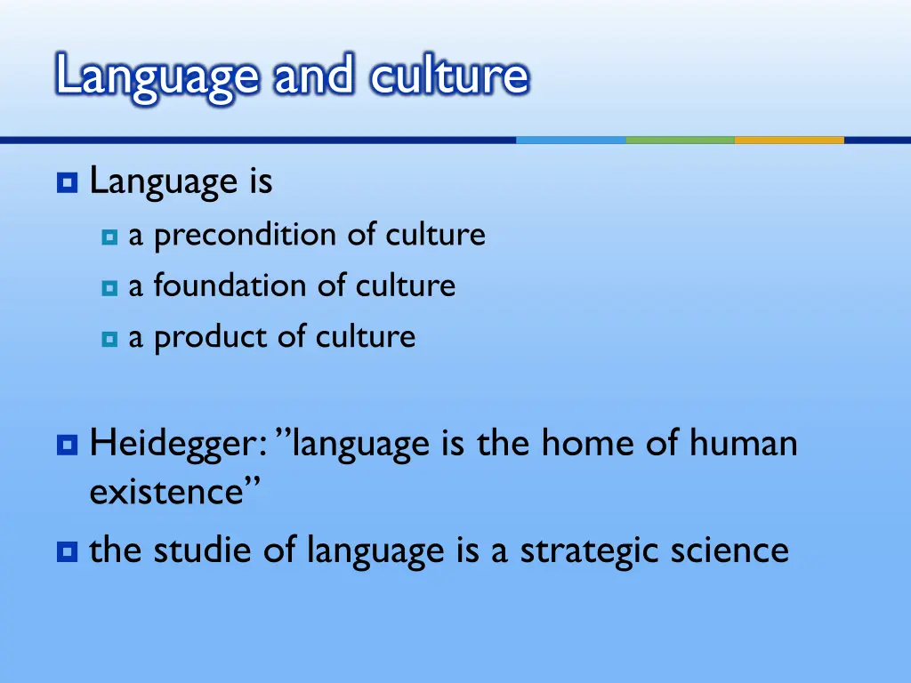 language and culture