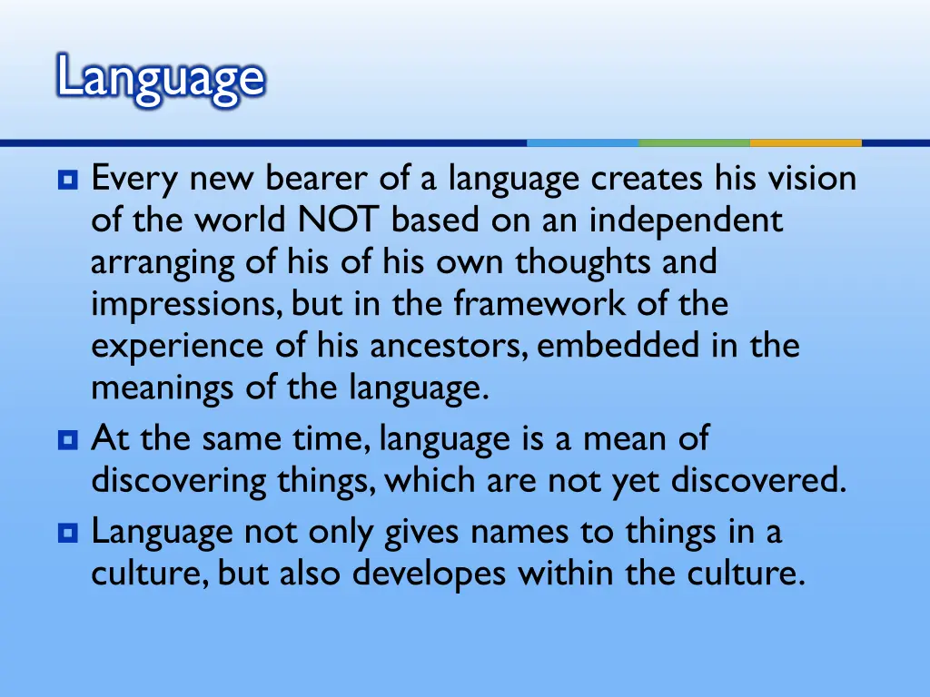 language