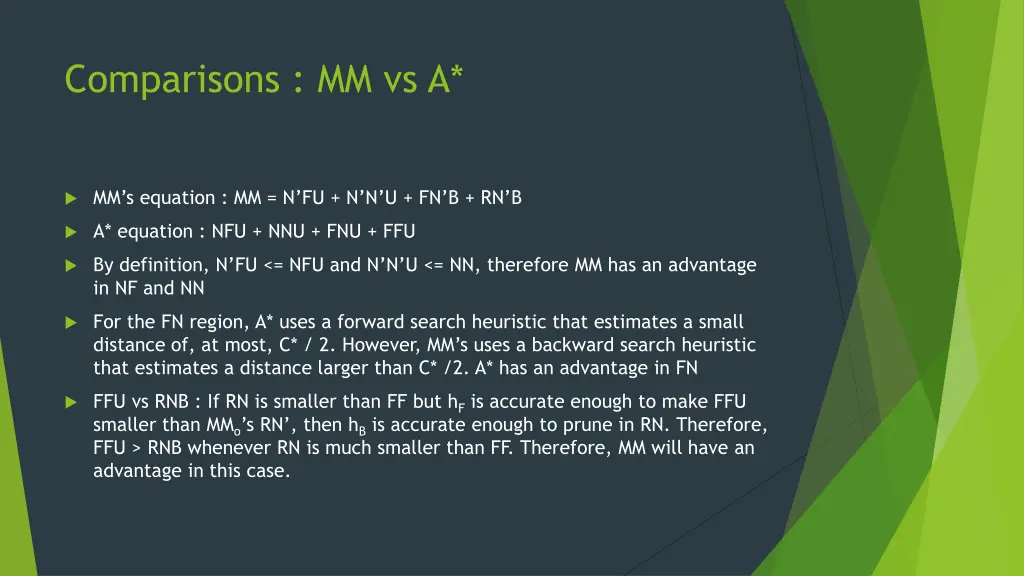 comparisons mm vs a