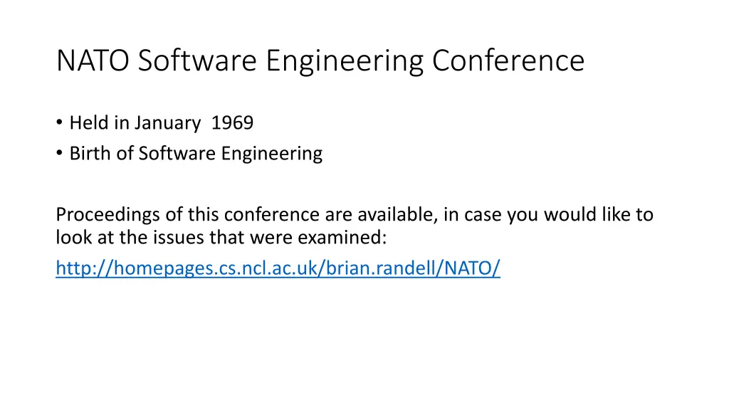nato software engineering conference