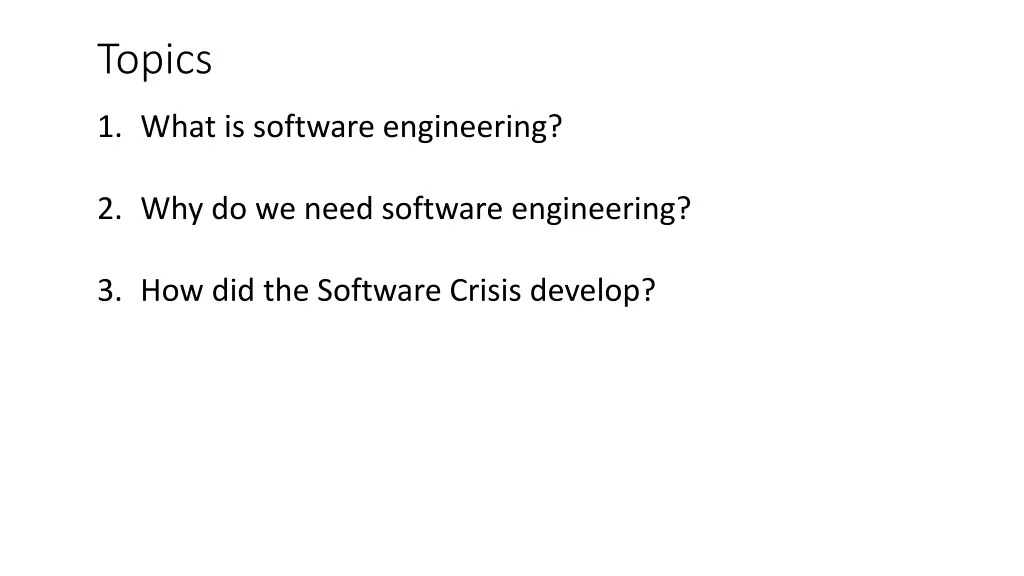 topics