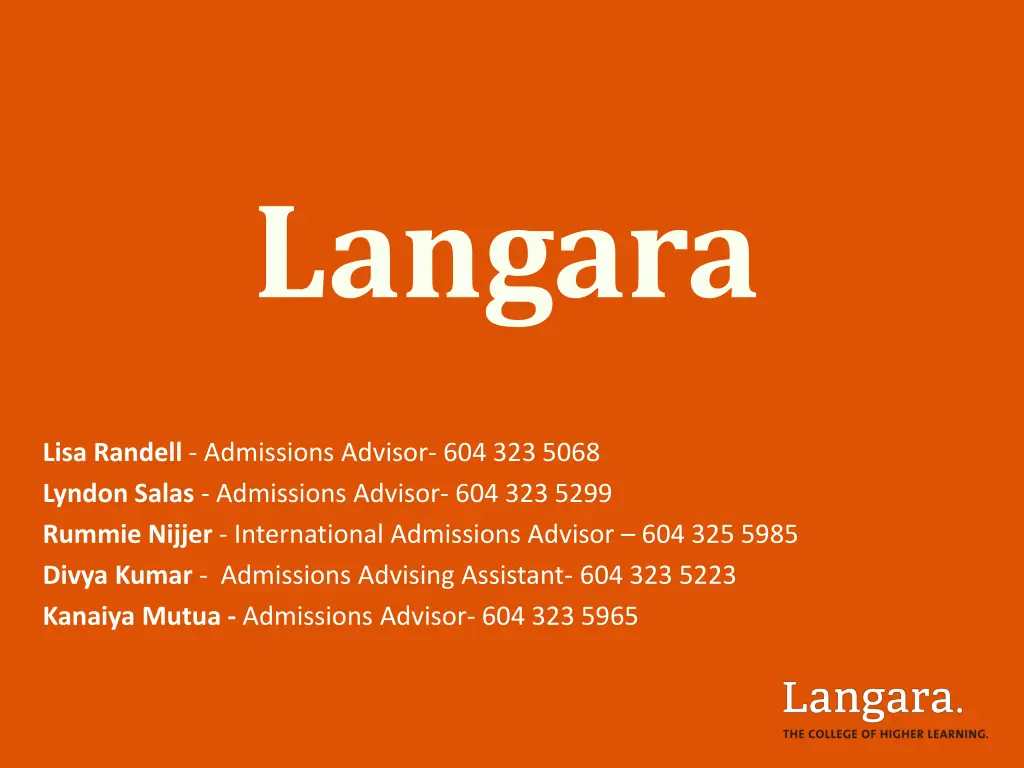 langara