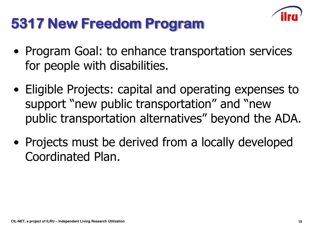 5317 new freedom program 5317 new freedom program