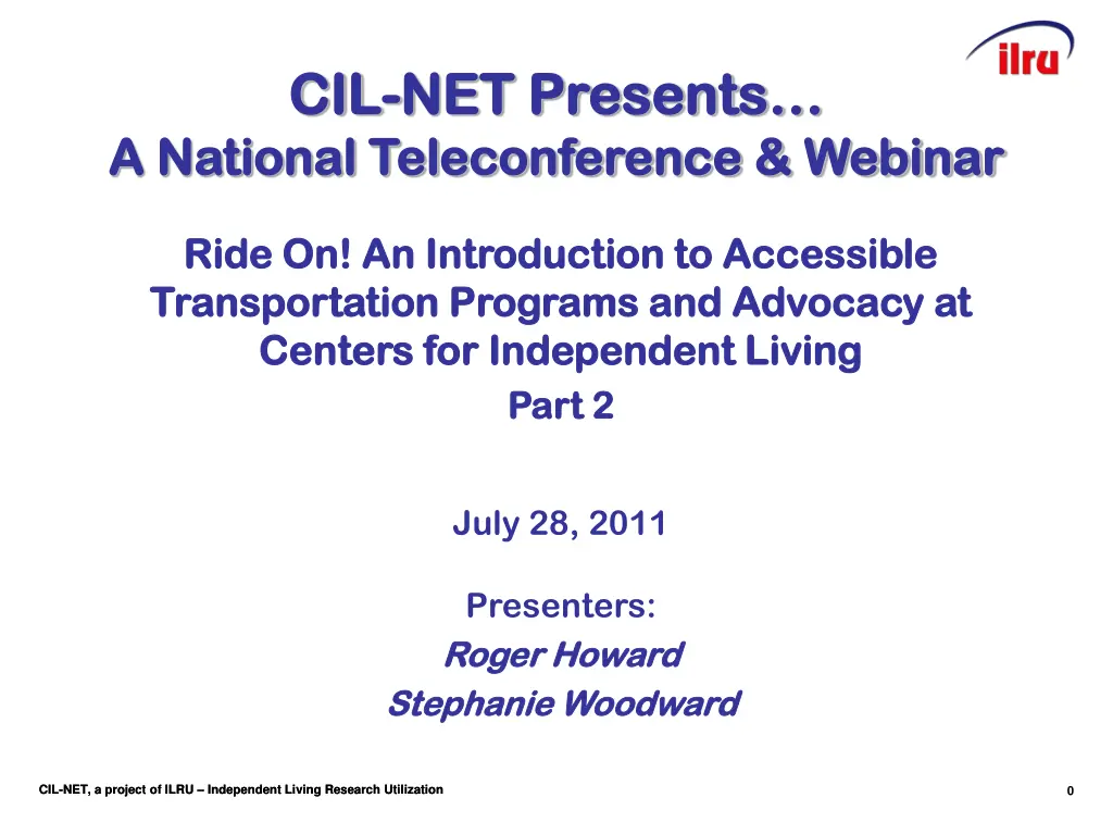 cil cil net presents net presents a national