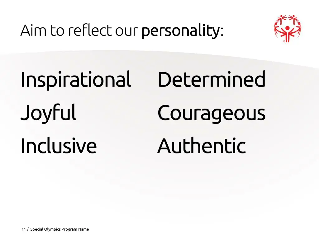 aim to reflect our personality