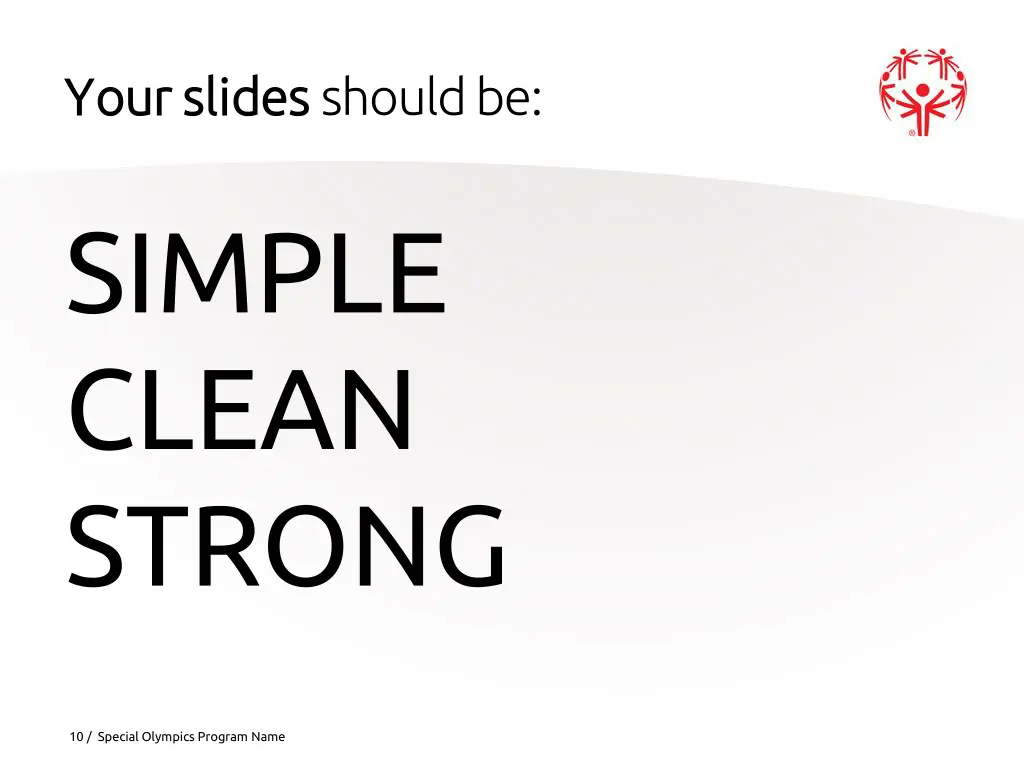 your slides your slides should be