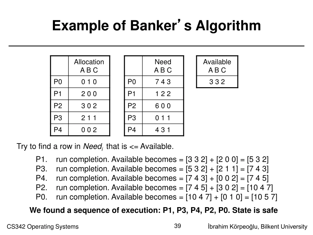 example of banker s algorithm 2