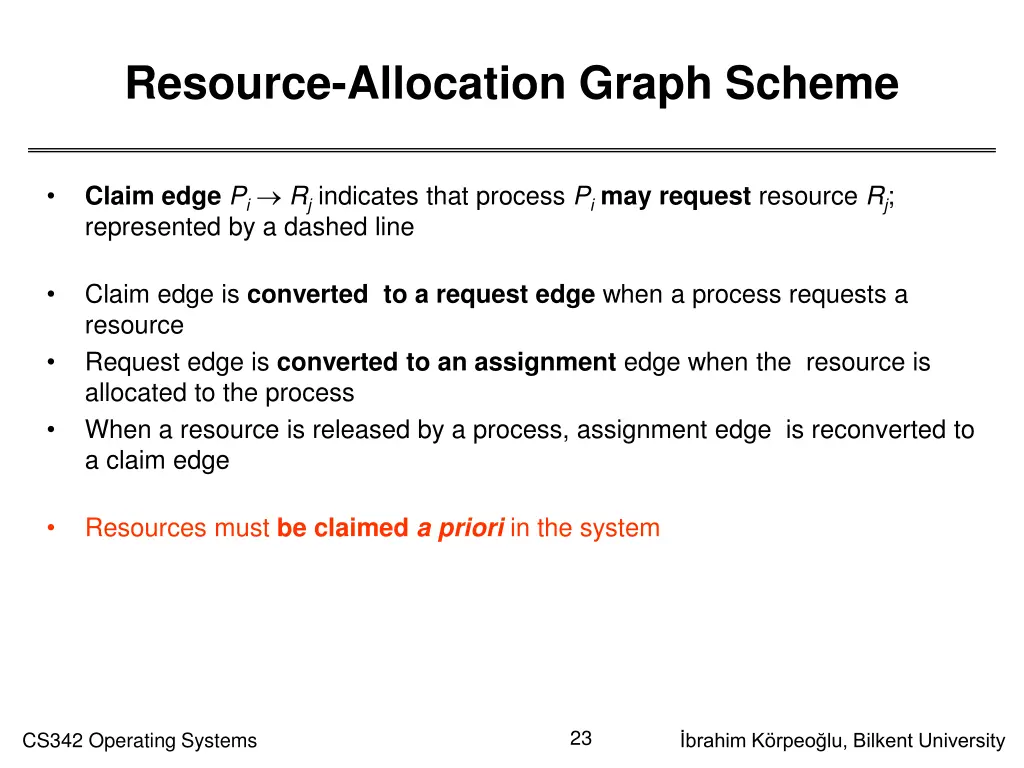 resource allocation graph scheme