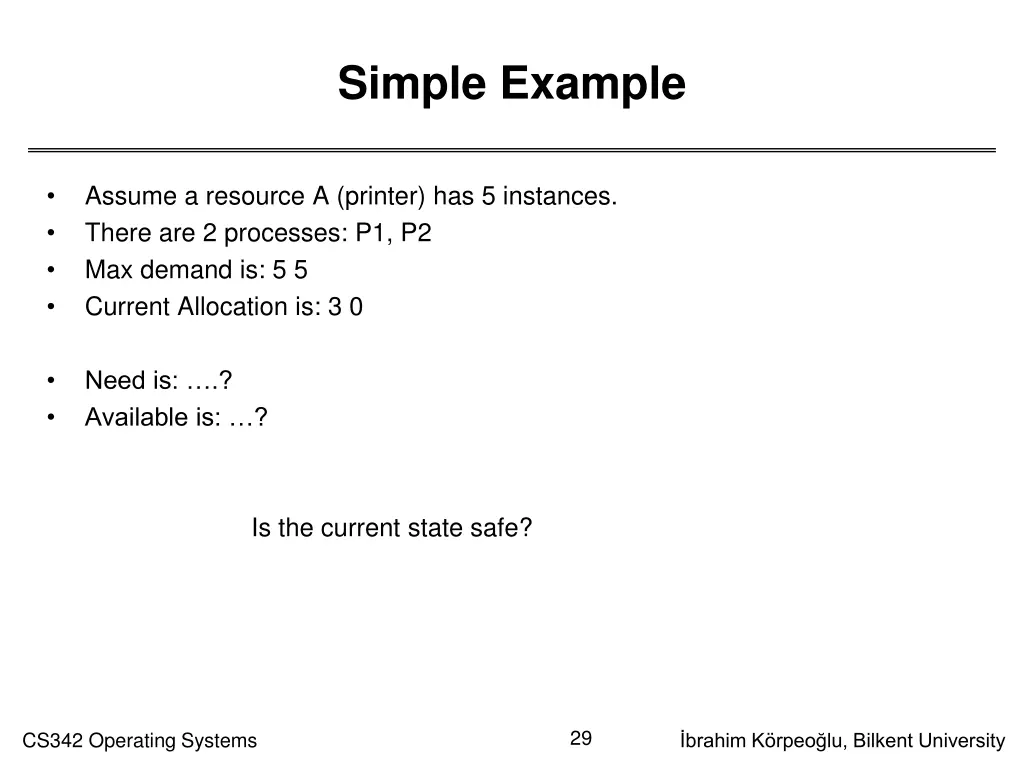 simple example