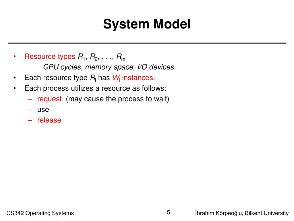 system model