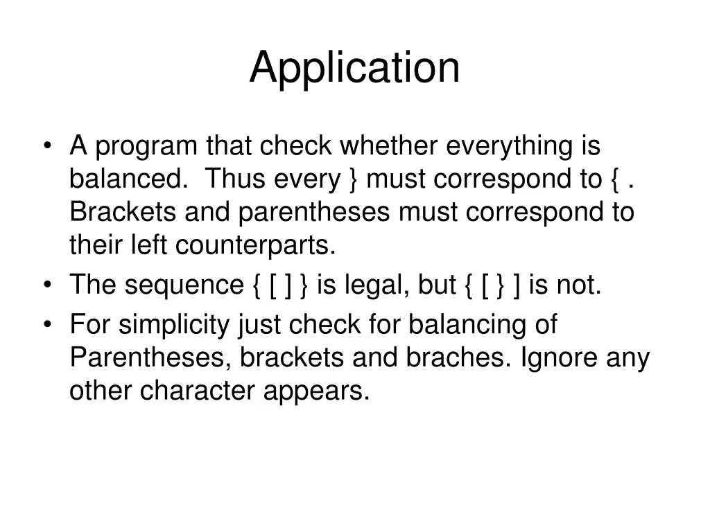 application