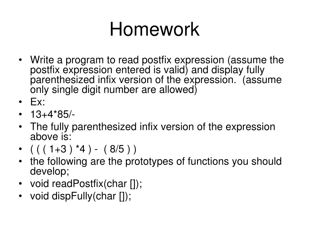 homework