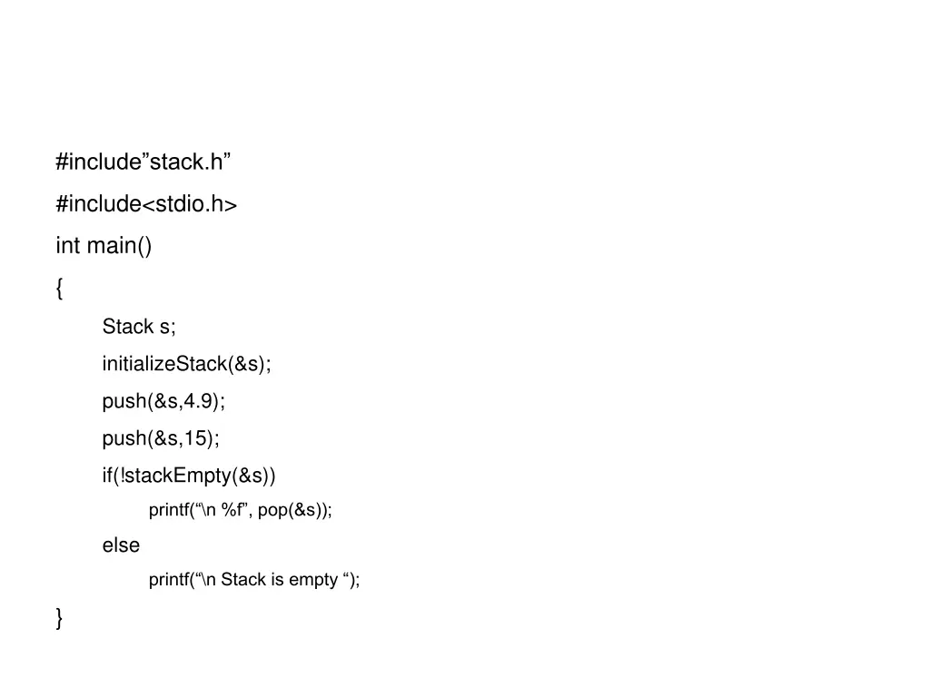 include stack h