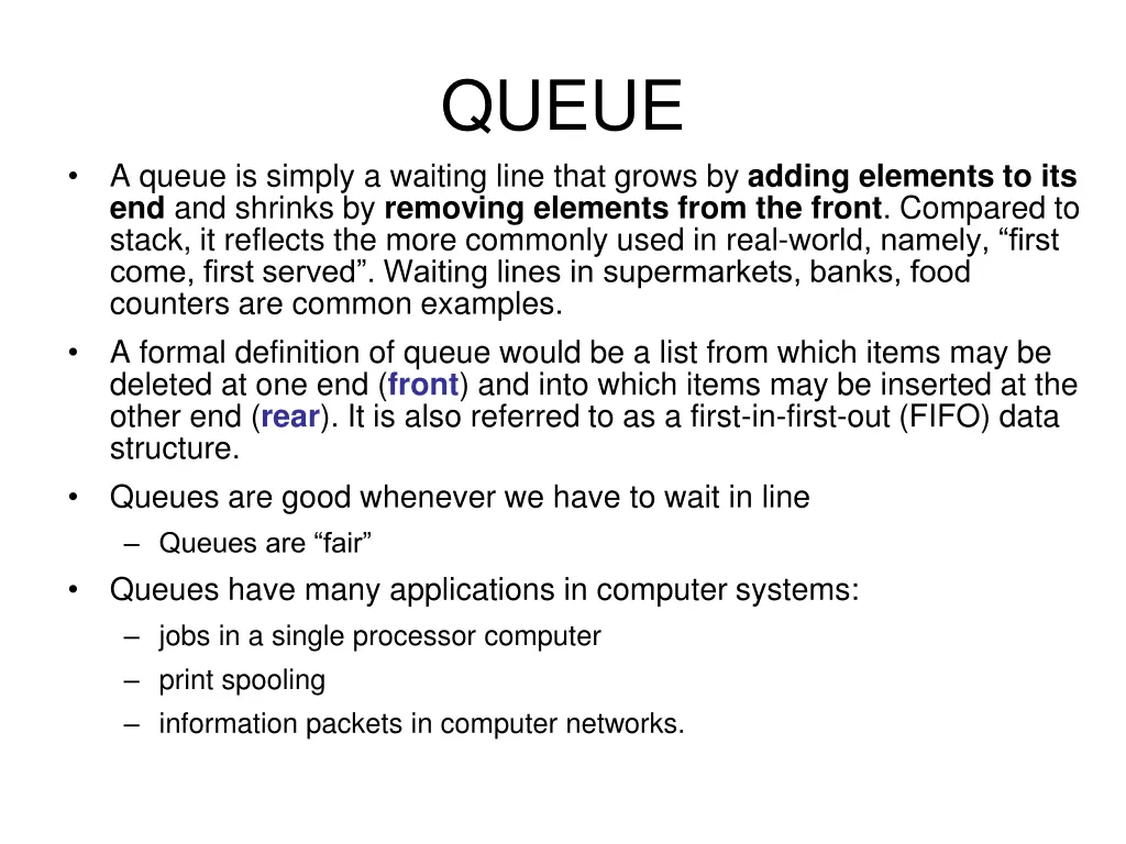 queue