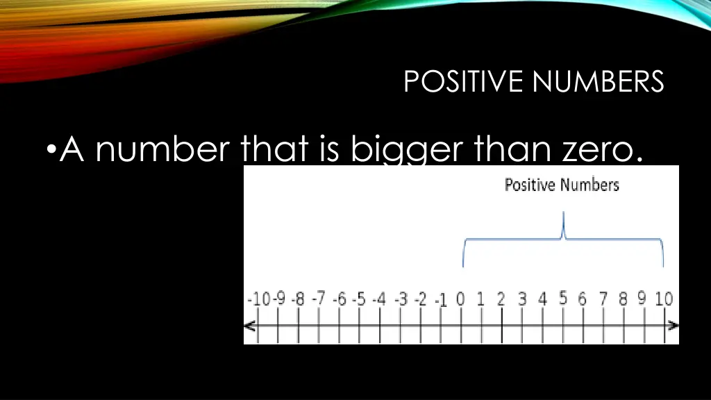 positive numbers