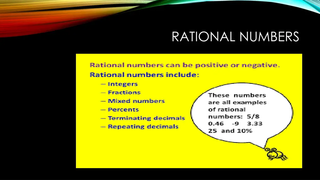 rational numbers