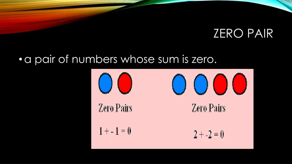 zero pair