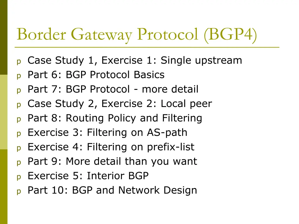 border gateway protocol bgp4