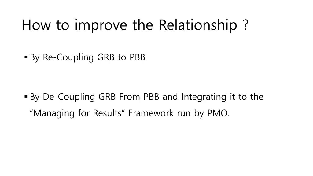 how to improve the relationship 1