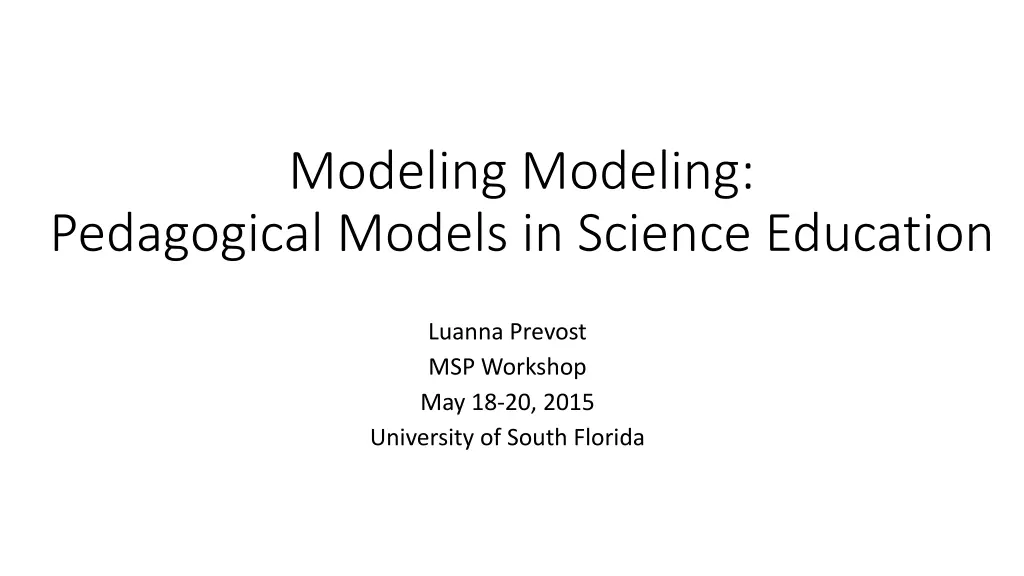 modeling modeling