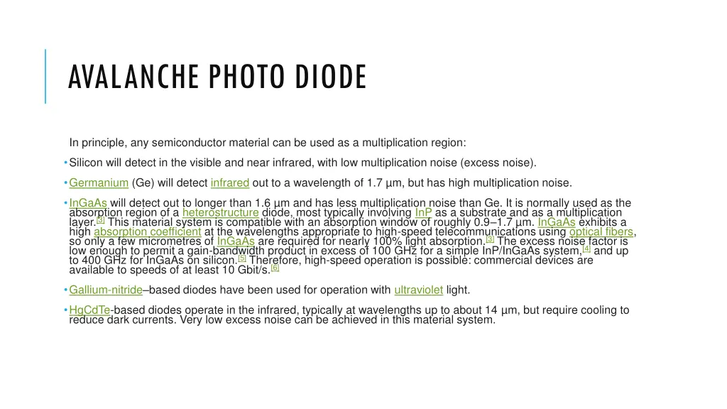 avalanche photo diode