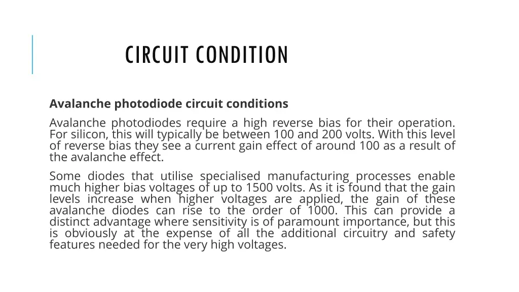 circuit condition