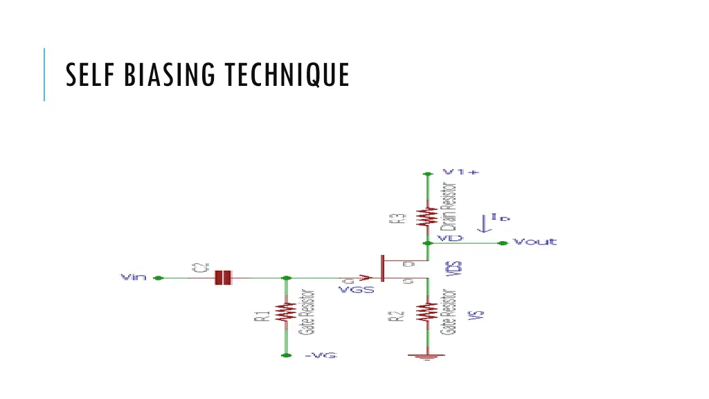self biasing technique