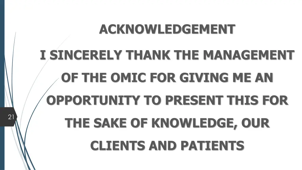 acknowledgement