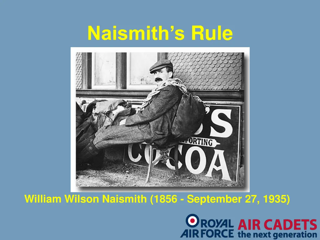 naismith s rule