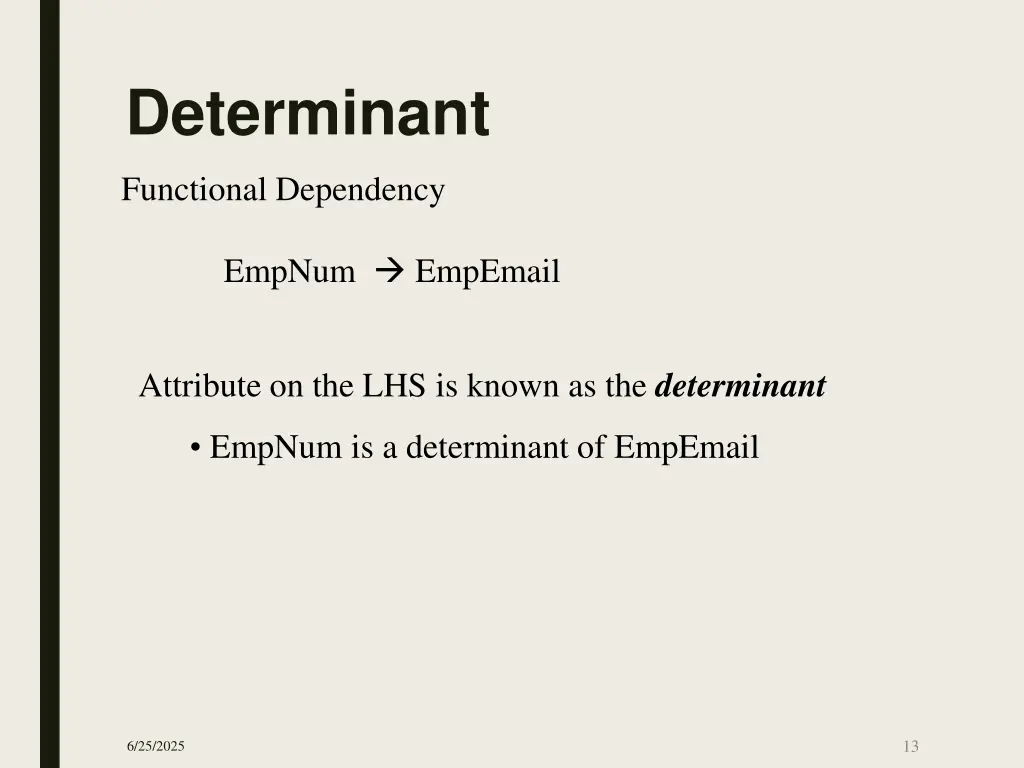 determinant