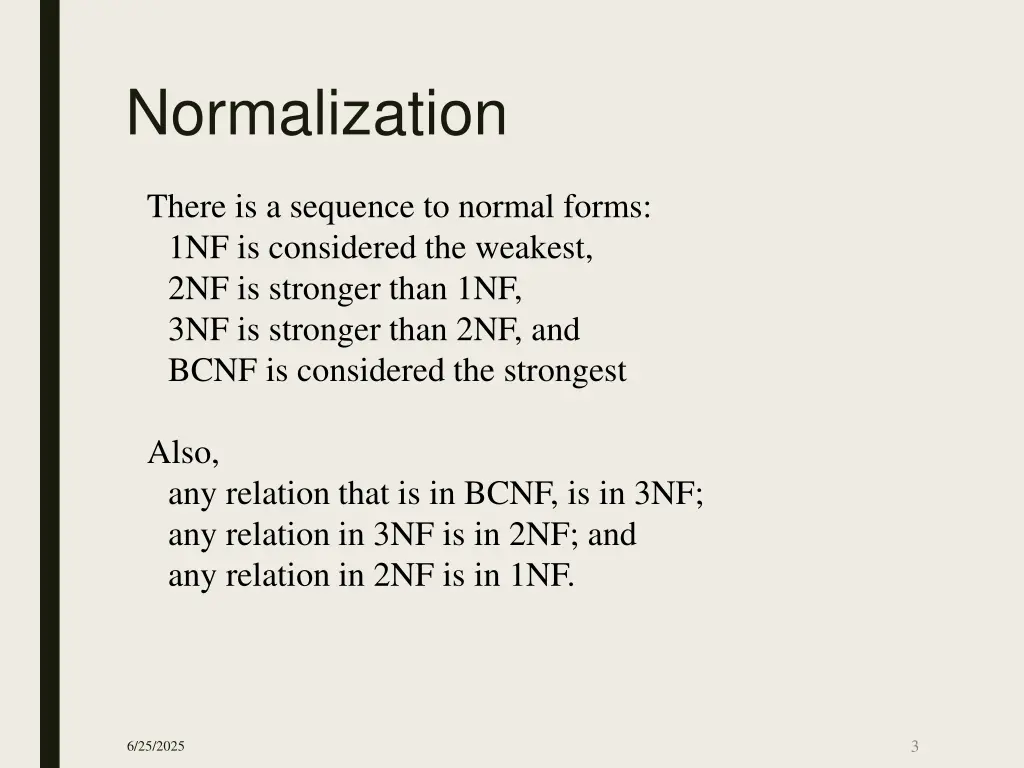 normalization 1