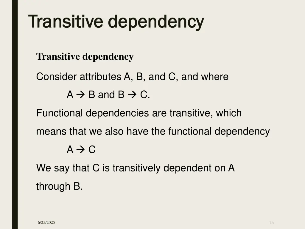 transitive dependency transitive dependency