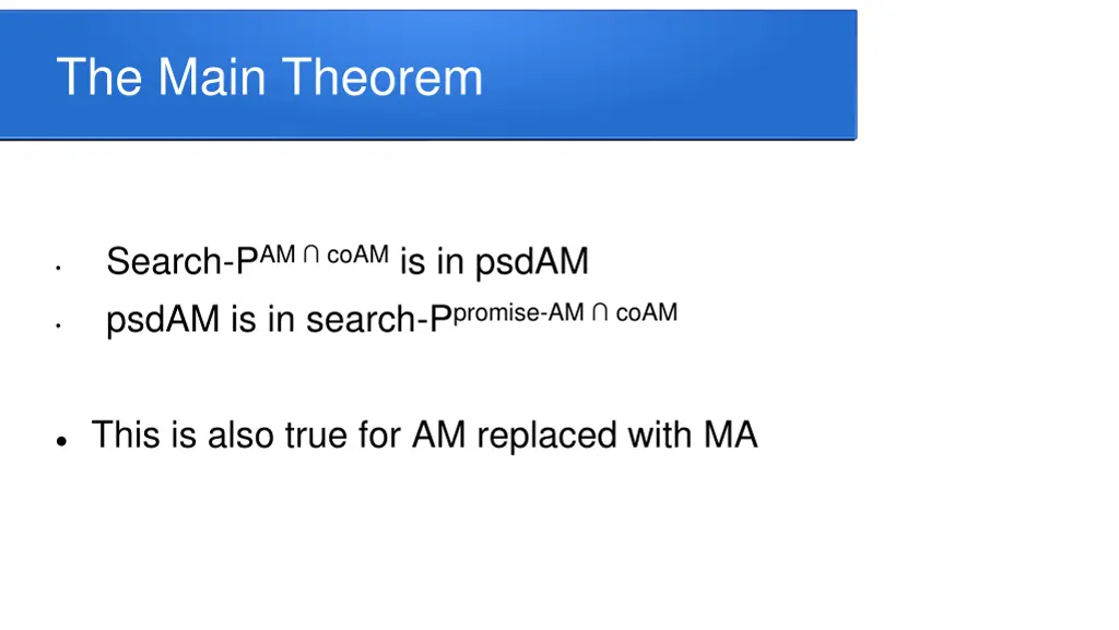 the main theorem