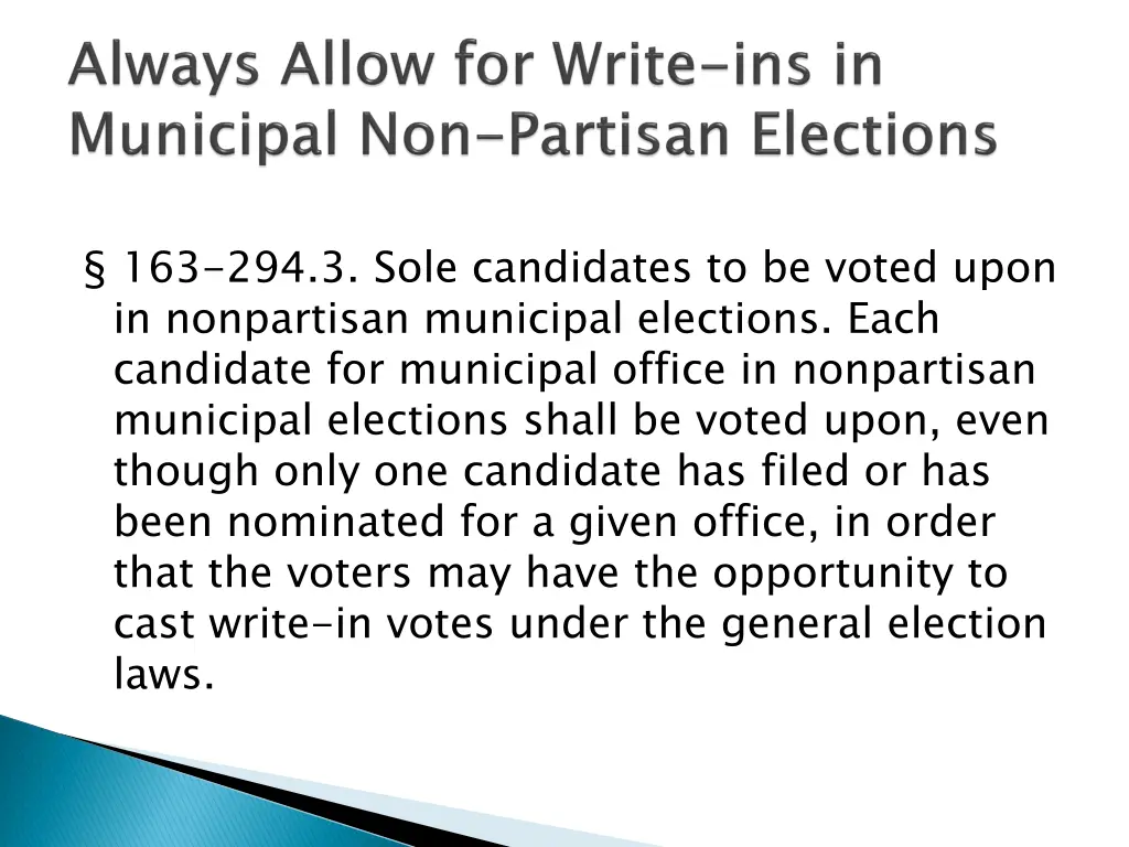 163 294 3 sole candidates to be voted upon