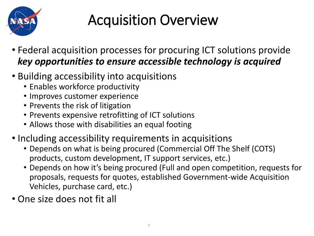 acquisition overview acquisition overview