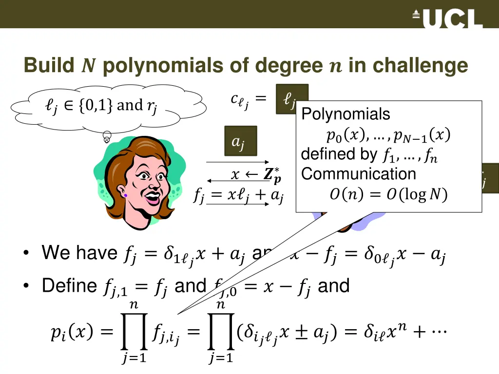 build polynomials of degree in challenge