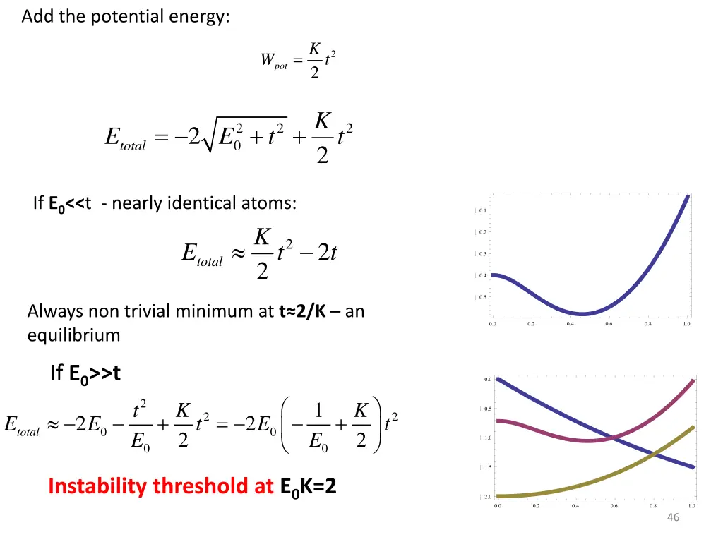 add the potential energy