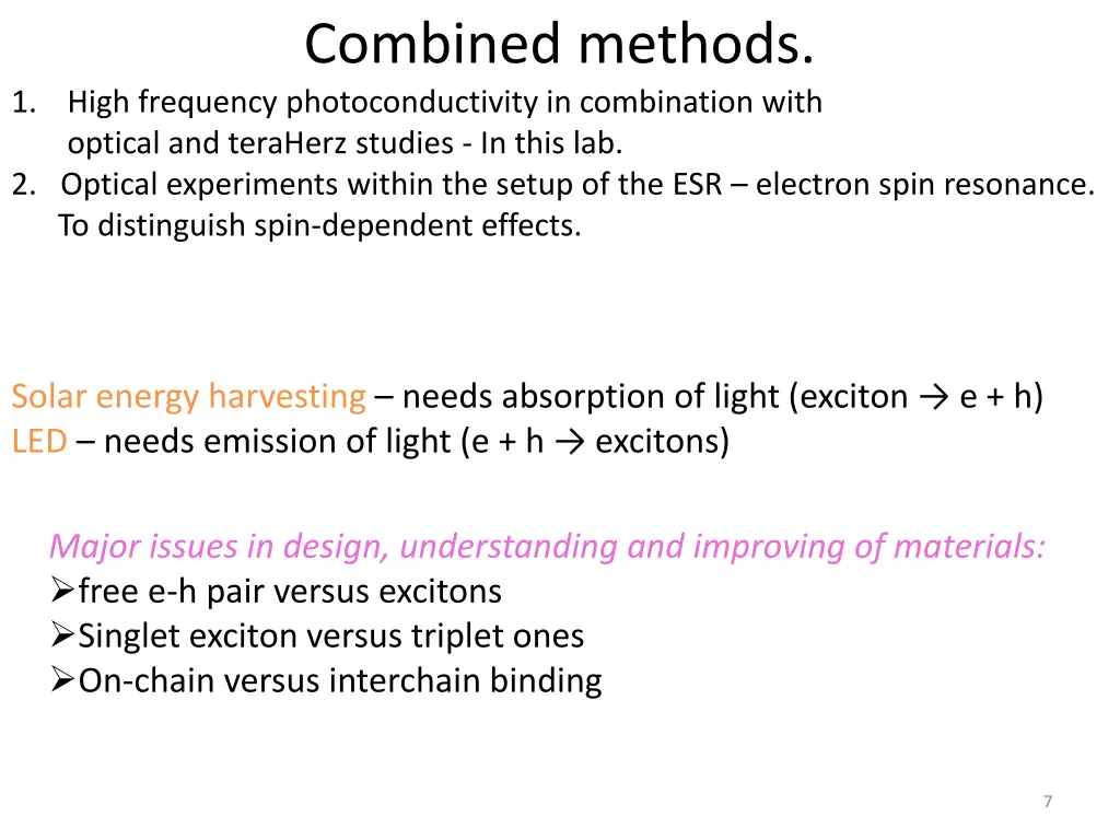 combined methods