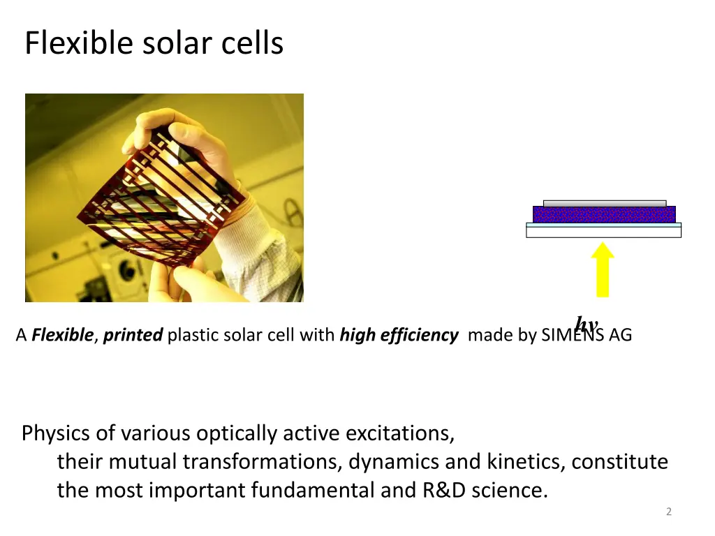flexible solar cells