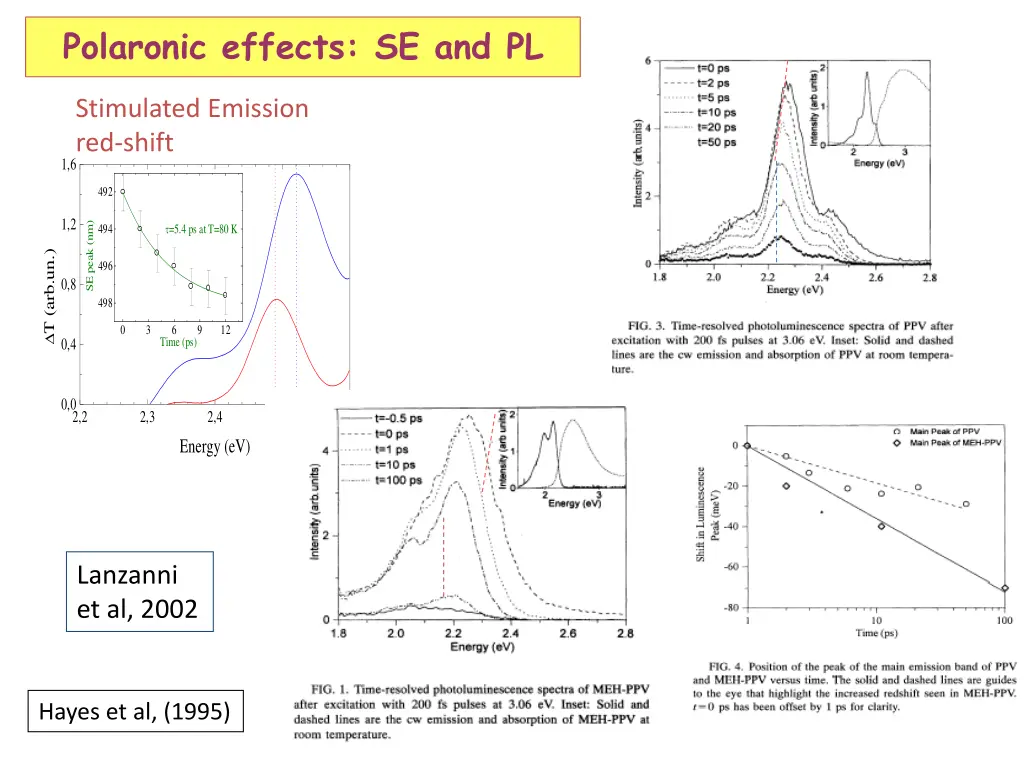 polaronic effects se and pl