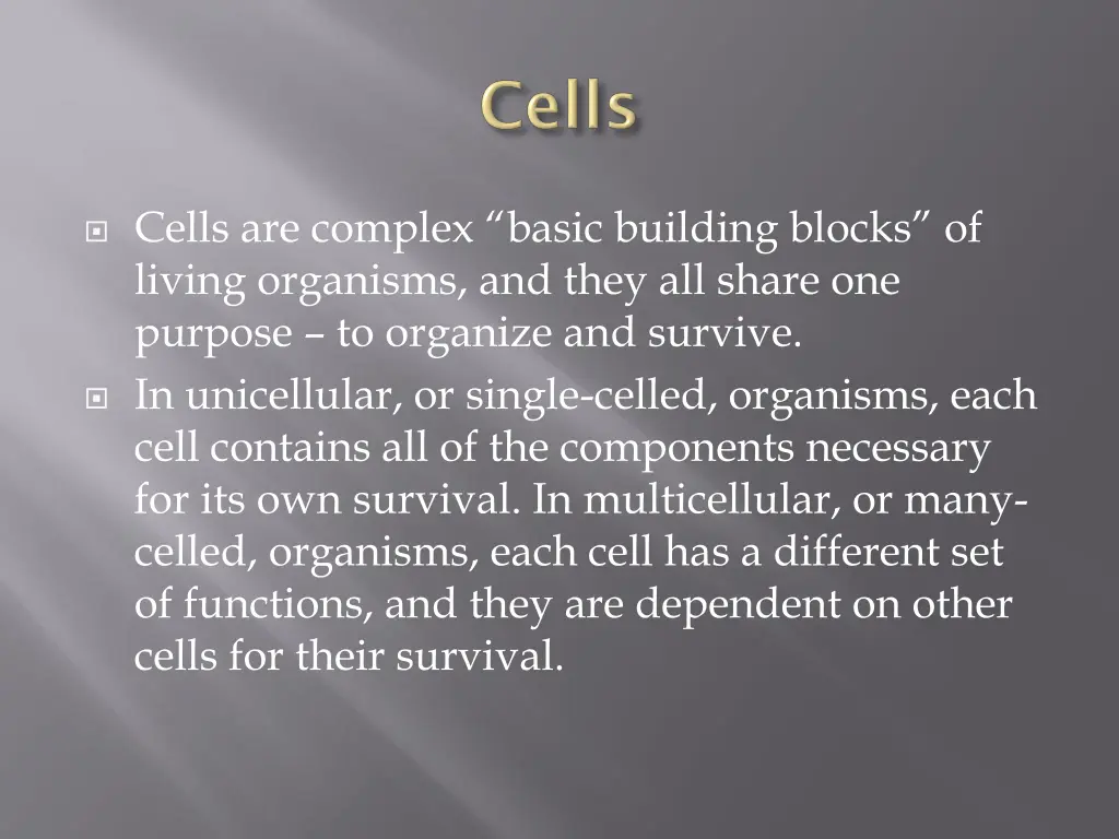 cells are complex basic building blocks of living