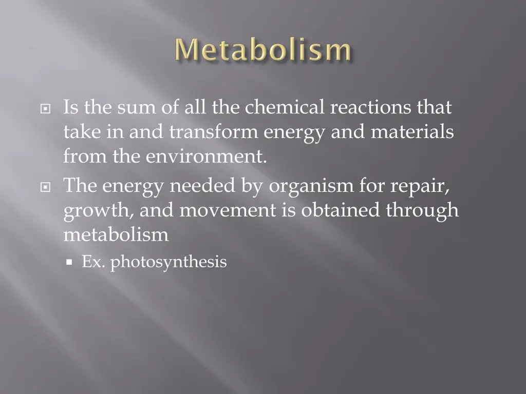is the sum of all the chemical reactions that