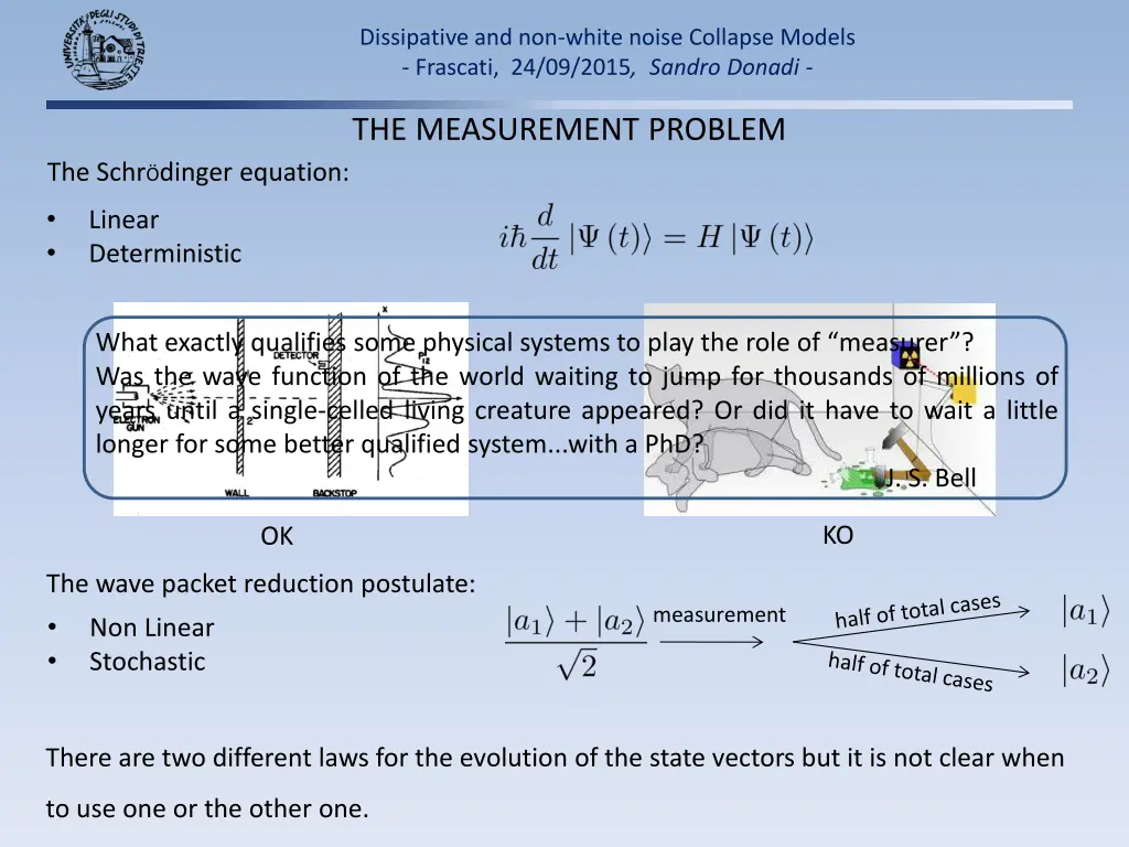 dissipative and non white noise collapse models 2