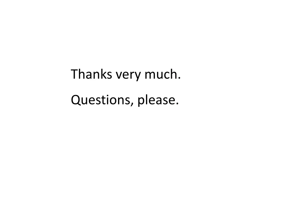 thanks very much