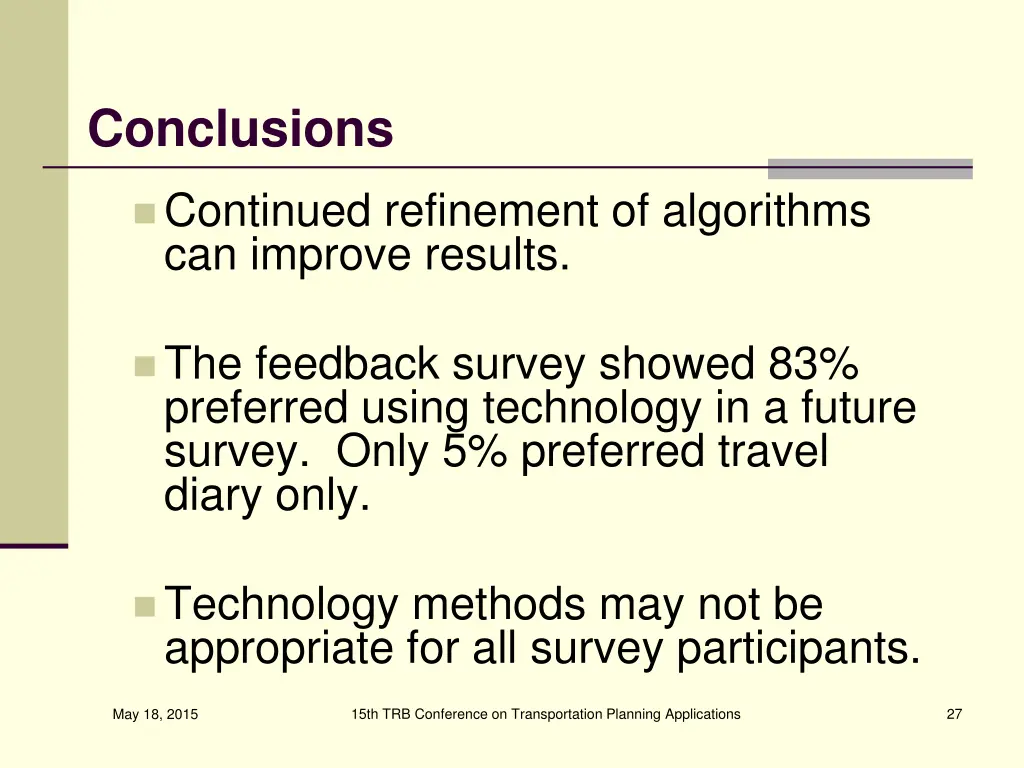 conclusions